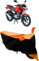 Yuneik Two Wheeler Cover for Bajaj(Pulsar 150 DTS-i, Orange)