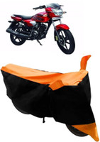 Everland Two Wheeler Cover for TVS(Phoenix 125, Orange)