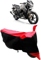 Yuneik Two Wheeler Cover for TVS(Apache RTR 180, Red)