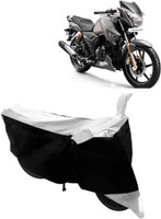 Yuneik Two Wheeler Cover for TVS(Apache RTR 180, White)