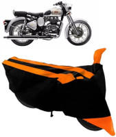 Elegance Two Wheeler Cover for Royal Enfield(Classic 350, Orange)