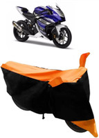 Yuneik Two Wheeler Cover for Yamaha(YZF R25, Orange)