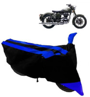 Everland Two Wheeler Cover for Royal Enfield(Classic 350, Blue, Black)