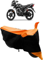 Yuneik Two Wheeler Cover for TVS(Victor New, Orange)