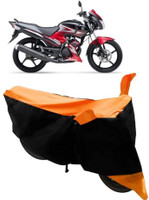 Yuneik Two Wheeler Cover for Yamaha(SS 125, Orange)