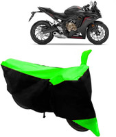 Yuneik Two Wheeler Cover for Honda(CBR 650F, Green)