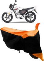 Yuneik Two Wheeler Cover for Yamaha(Libero, Orange)