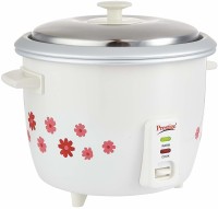 Prestige 1.8-2 700-Watts Delight Electric Rice Cooker with 2 Aluminium Cooking Pans Electric Rice Cooker(1.8 L, White)