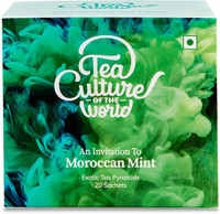 Tea Culture Of The World Moroccan Mint 20 Tea Bags Mint Herbal Infusion Bags Box(20 Bags)