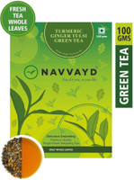 Navvayd Turmeric Ginger Tulsi Green Tea, 100 Gms 40 Cups, Loose Leaf Tea Tulsi Green Tea Pouch(100 g)