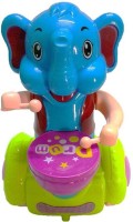 TinyTales Elephant Drummer Toy  (Multicolor)