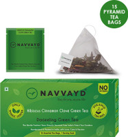 NAVVAYD Hibiscus Cinnamon Clove Green Tea Spices Green Tea Box(15 Bags)