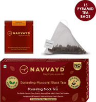 NAVVAYD Darjeeling Muscatel Black Tea Unflavoured Black Tea Box(15 Bags)