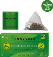 NAVVAYD Ayurvedic Detox Green Tea Tulsi Green Tea Box(15 Bags)