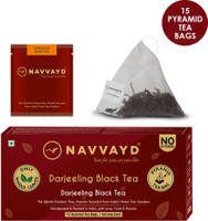NAVVAYD Darjeeling Black Tea Unflavoured Black Tea Box(15 Bags)