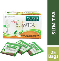 Mainak 100% Natural Slim Tea Indian Herbs Green Tea Bags Box(25 Bags)