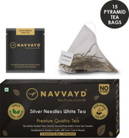 NAVVAYD Silver Needles White Tea Unflavoured White Tea Box(15 Bags)