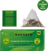 NAVVAYD Ashwagandha Herbal Green Tea Ginseng Green Tea Box(15 Bags)