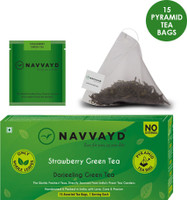 NAVVAYD Strawberry Green Tea Strawberry Green Tea Box(15 Bags)