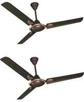 CROMPTON SUPRAIRDEC48SMBR 1200 mm 3 Blade Ceiling Fan(Smoked brown, Pack of 2)