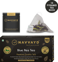 NAVVAYD Blue Pea Tea Unflavoured Herbal Infusion Box(15 Bags)