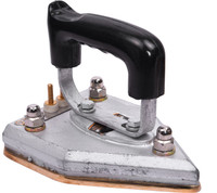 Hazzlewood brass iron 14 pounds heavy weight 6.4 kg pack of one 800 W Dry Iron(Silver)
