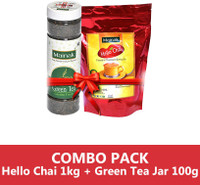 Mainak Green Tea 100g + CTC Unflavoured Black Tea Vacuum Pack(1 kg)