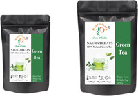 Nauratreats Green Tea Loose Leaf for Weight Loss (300g) & Green Tea (600g) Pack of 2 Unflavoured Green Tea Pouch(900 g)
