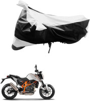 Azacus Two Wheeler Cover for Hero(Impulse, Black, Silver)
