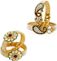 JSD Alloy Gold-plated Bracelet Set(Pack of 4)