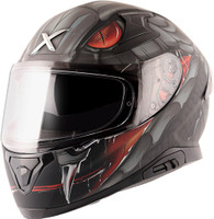 Axor Apex Venomous Dull Black Grey Helmet Motorbike Helmet(Dull Black Grey)