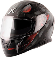 Axor Apex Venomous Black Grey Helmet Motorbike Helmet(Black Grey)