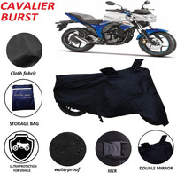 Cavalier Burst Two Wheeler Cover for Suzuki(Gixxer, Black)