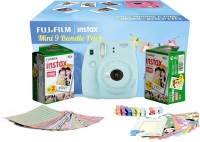 FUJIFILM Instax Mini 9 Bundle Pack (Ice Blue) with 40 Film shot Instant Camera(Blue)