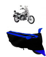 MELVIS Two Wheeler Cover for Bajaj(Avenger 220 Cruise, Black, Blue)
