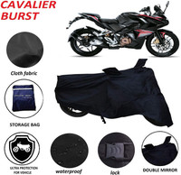 Cavalier Burst Two Wheeler Cover for Bajaj(Pulsar RS 200, Black)