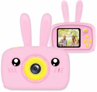 ABB Kids Camera Toys for 4-8 Year Olds Girls, Rechargeable Children Digital Cameras with Rabbit Cover for Girl Boys Shockproof 8MP with 16G SD Card 45 Instant Camera(Pink)