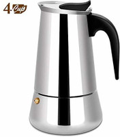 AMFOCUS AZB01G592CVE 4 Cups Coffee Maker(Steel)