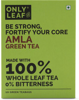 Onlyleaf 100% Natural Immunity Boosting Amla Green Tea Bags Box(10 Bags)