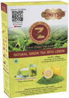 ZINGYSIP Lemon Green Tea Flavour for Weight Loss,(50-65cups) Lemon Green Tea Box(100 g)