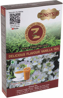 ZINGYSIP Instant Flavored Vanilla Tea Powder,(50-65cups) Vanilla Instant Tea Box(100 g)