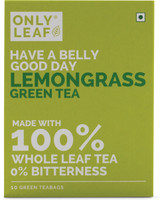Onlyleaf 100% Natural Refreshing Digestive Aid  Lemon Grass Green Tea Bags Box(10 Bags)