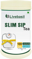 livebasil Natural Slim Sip Tea Fat Burner Ayurvedic Green Tea Garcinia Green Tea Bags Plastic Bottle(100 g)