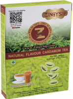 ZINGYSIP Instant Cardamom Tea Powder, Hot Cold Natural Flavoured 20 Sec Instant Tea,Natural Cardamom Tea Flavor 100% Natural No More Boiling or Dipping is Required Cardam