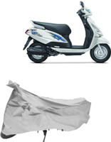 Yuneik Two Wheeler Cover for Suzuki(Swish, Silver)