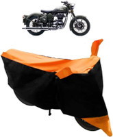 Everland Two Wheeler Cover for Royal Enfield(Beat, Orange)