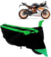 Everland Two Wheeler Cover for KTM(RC 200, Green, Black)