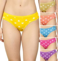 DreamBe Women Hipster Yellow, Brown, Orange, Light Blue, Pink, Purple Panty(Pack of 6)