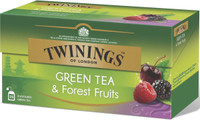 Twinings Green Tea & Forest Fruits 25 Tea Bags (Imported) Mixed Fruit Green Tea Box(37.5 g)