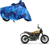WolkomHome Two Wheeler Cover for Ducati(Scrambler, Blue)
